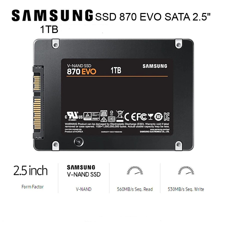 اس اس دی سامسونگ Samsung SATA SSD EVO 870 1TB